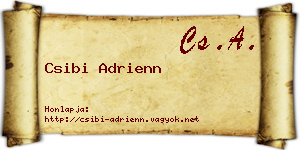 Csibi Adrienn névjegykártya